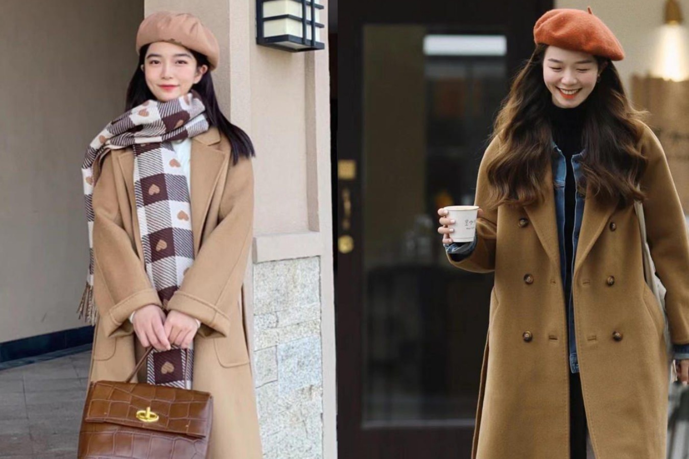 穿大衣戴帽子圖片